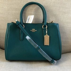 Coach Handbag Mini Carryall Crossbody Green Convertible Surrey NWT